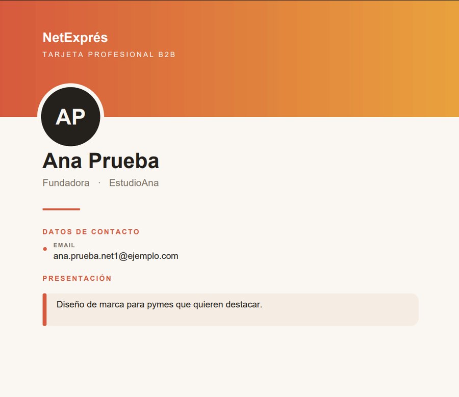 Tarjeta profesional en PDF